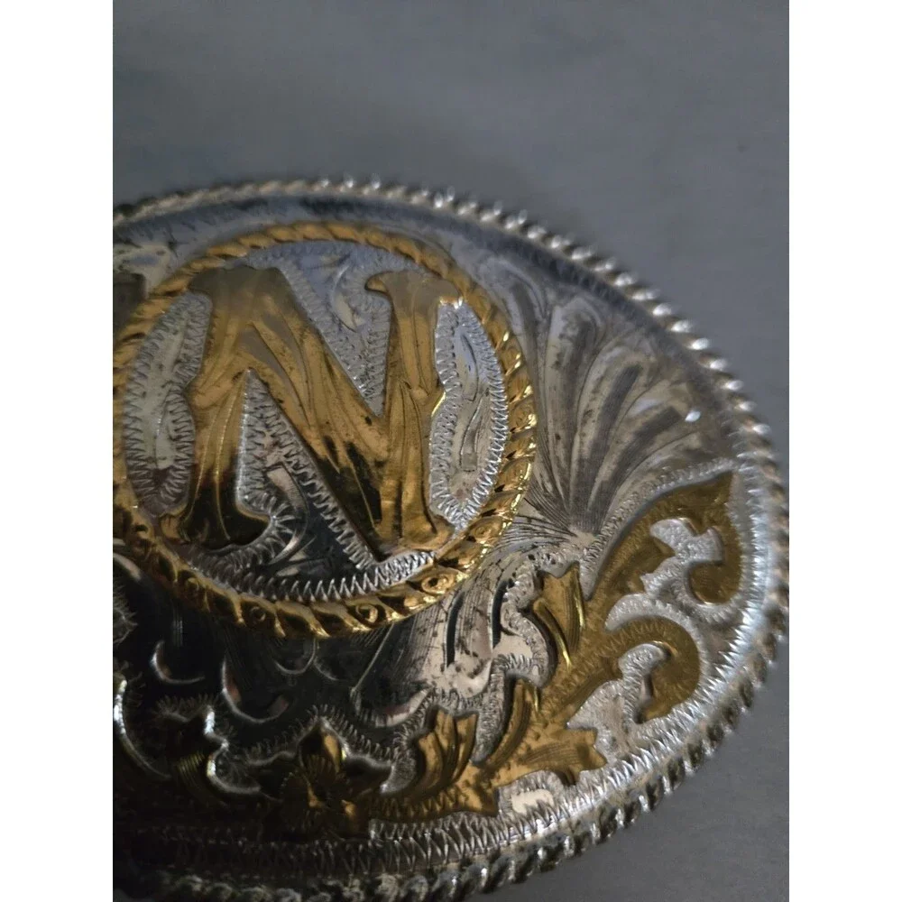Vtg. Letter N Belt Buckle (O-17)